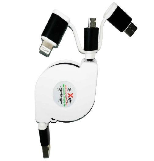 Шнур для мобильных Pull Push 3в1 Улитка (8c7ecddb)