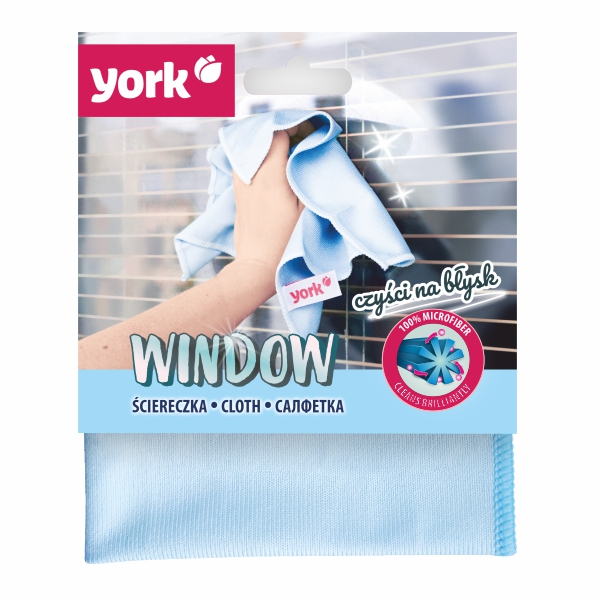 Серветка з мікрофібри для вікон і скла York WINDOW 1 шт.