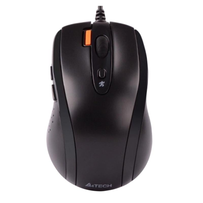 Компьютерная мышка проводная A4Tech N-70FX-1 V-Track USB 4D-прокрутка Black (N-70FX-1 Black)