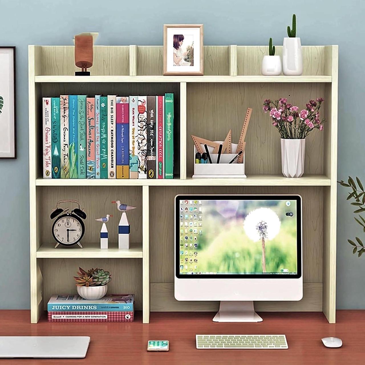 Полка-надстройка настольная из дерева Лаоми бланже (АКД-023201)