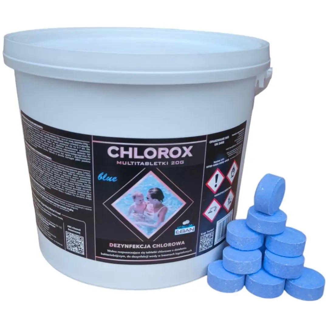 Пігулки для басейну Chlorox Blue Tabs багатофункціональні 20 г x 250 шт. 5 кг (20248576)