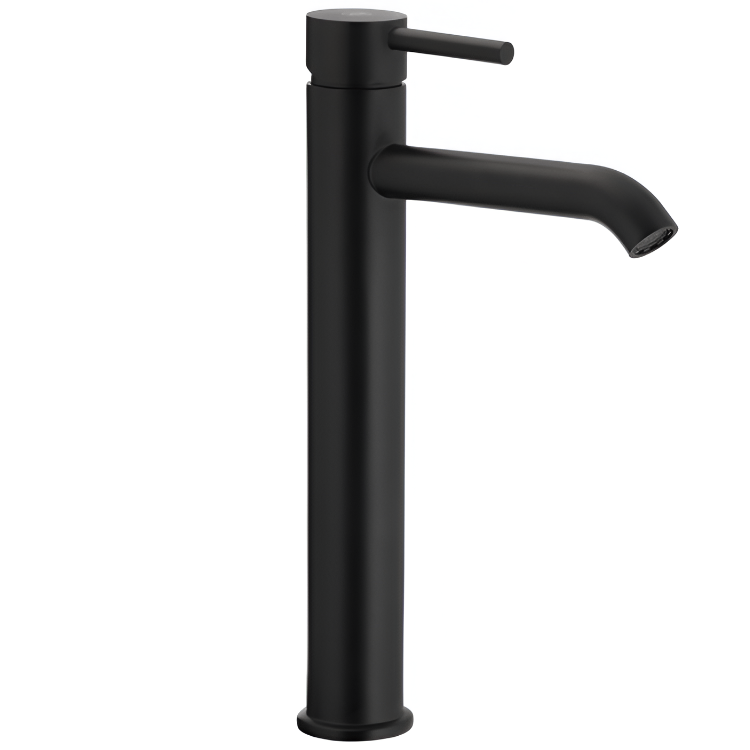 Смеситель для умывальника KFA Armatura Moza однорычажный с донным клапаном Черный матовый (5032-612-81)