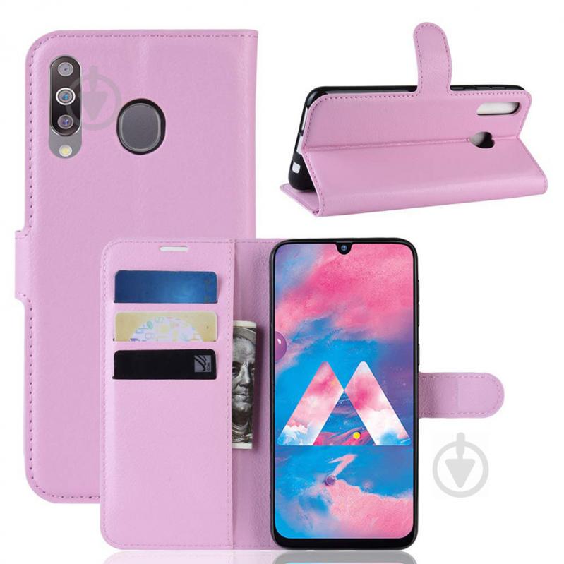 Чехол-книжка Litchie Wallet для Samsung M305 Galaxy M30 / A40s Светло-розовый (hub_JiQz57054)