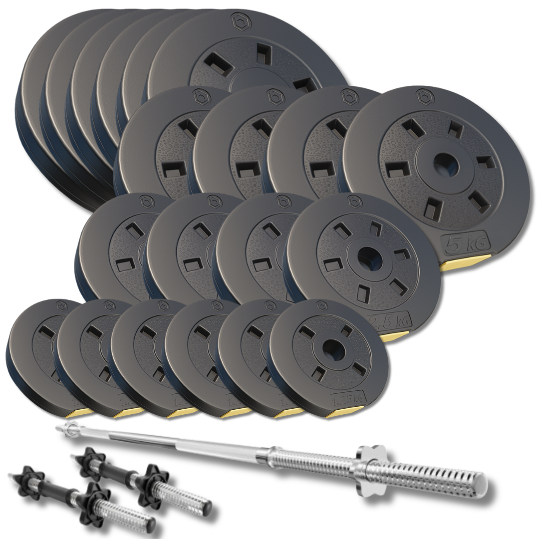 Набір зі штангою та гантелями Besport PowerPro 109 кг гриф 167 см (5205)