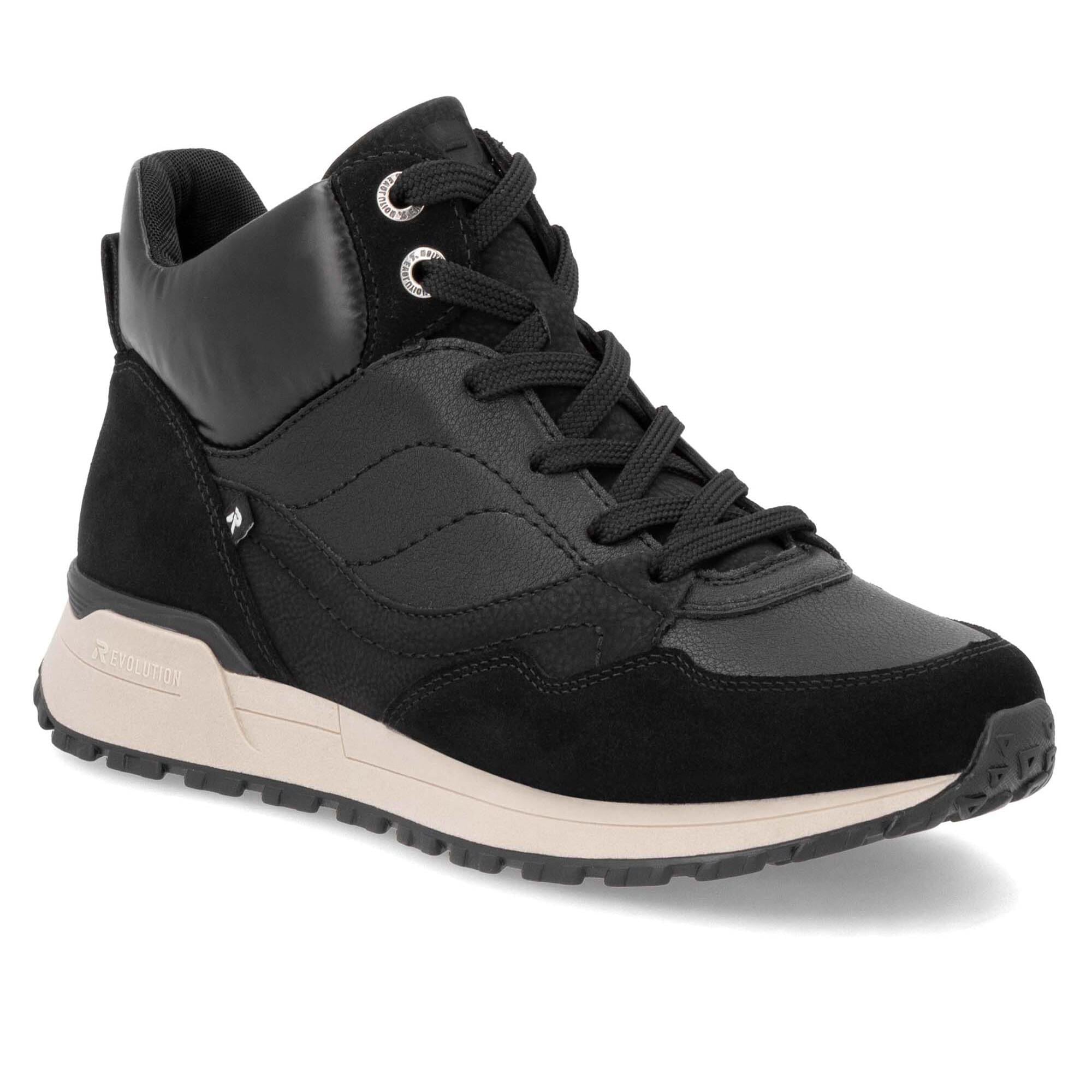 Ботинки женские осенние RIEKER Evolution спортивные р. 38 Черный (056380-38)