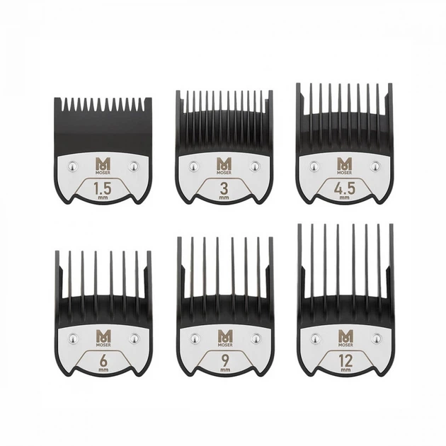Набор магнитных насадок для машинок MOSER Magnetic Premium 1801-7000 1,5-12 мм 6 шт. (РН00199)