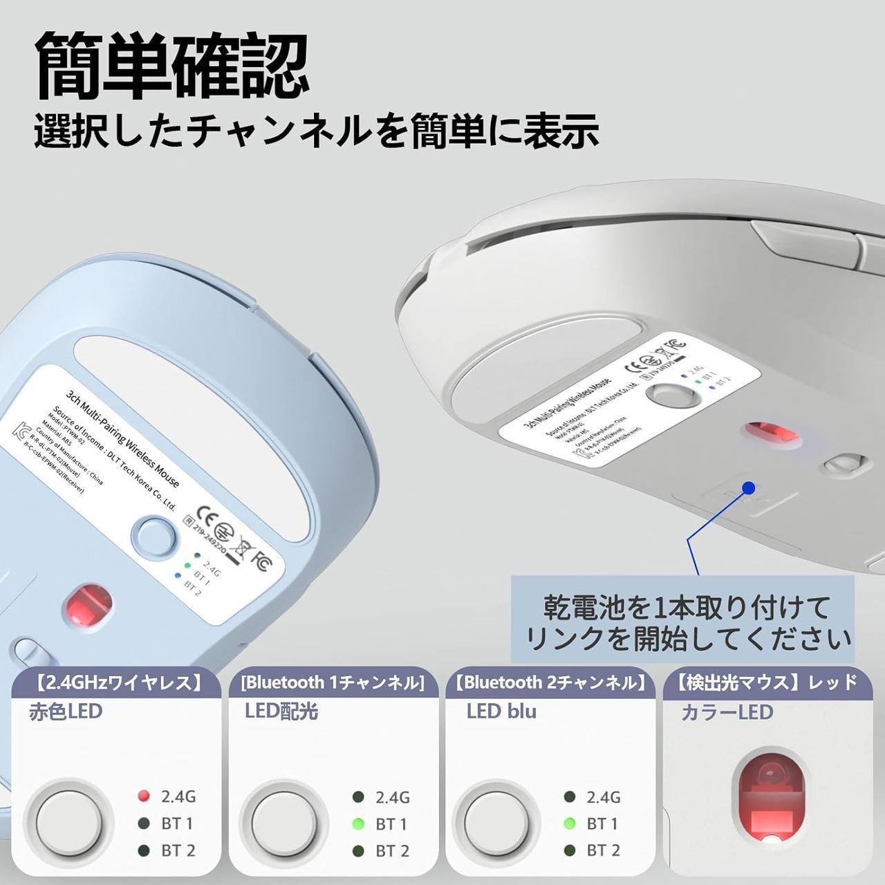 Мышь беспроводная Bluetooth EARMAC PTWM-02 2,4 ГГц - фото 2