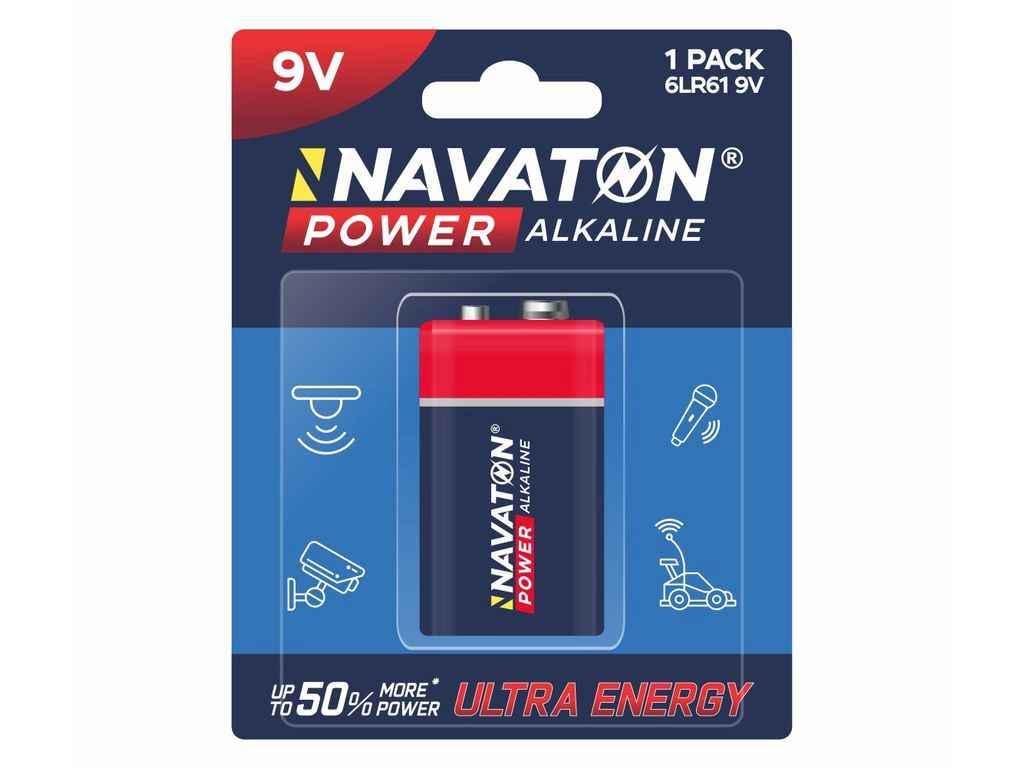 Батарейка щелочная NAVATON CR2032 POWER Alkaline 6LR6-L9V-1B (1072919)