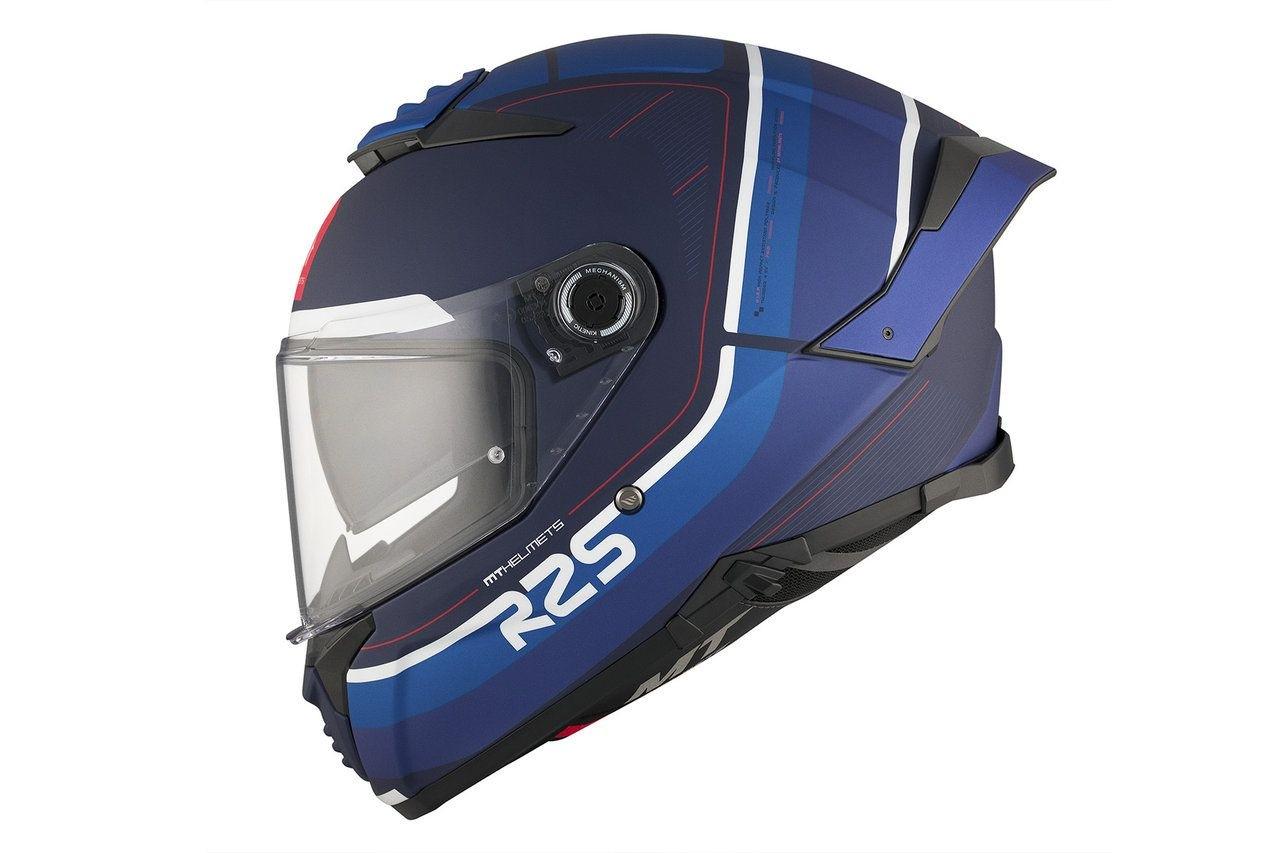 Мотошлем MT HELMETS Thunder 4 SV R25 C7 M Matt Blue (29825) - фото 2