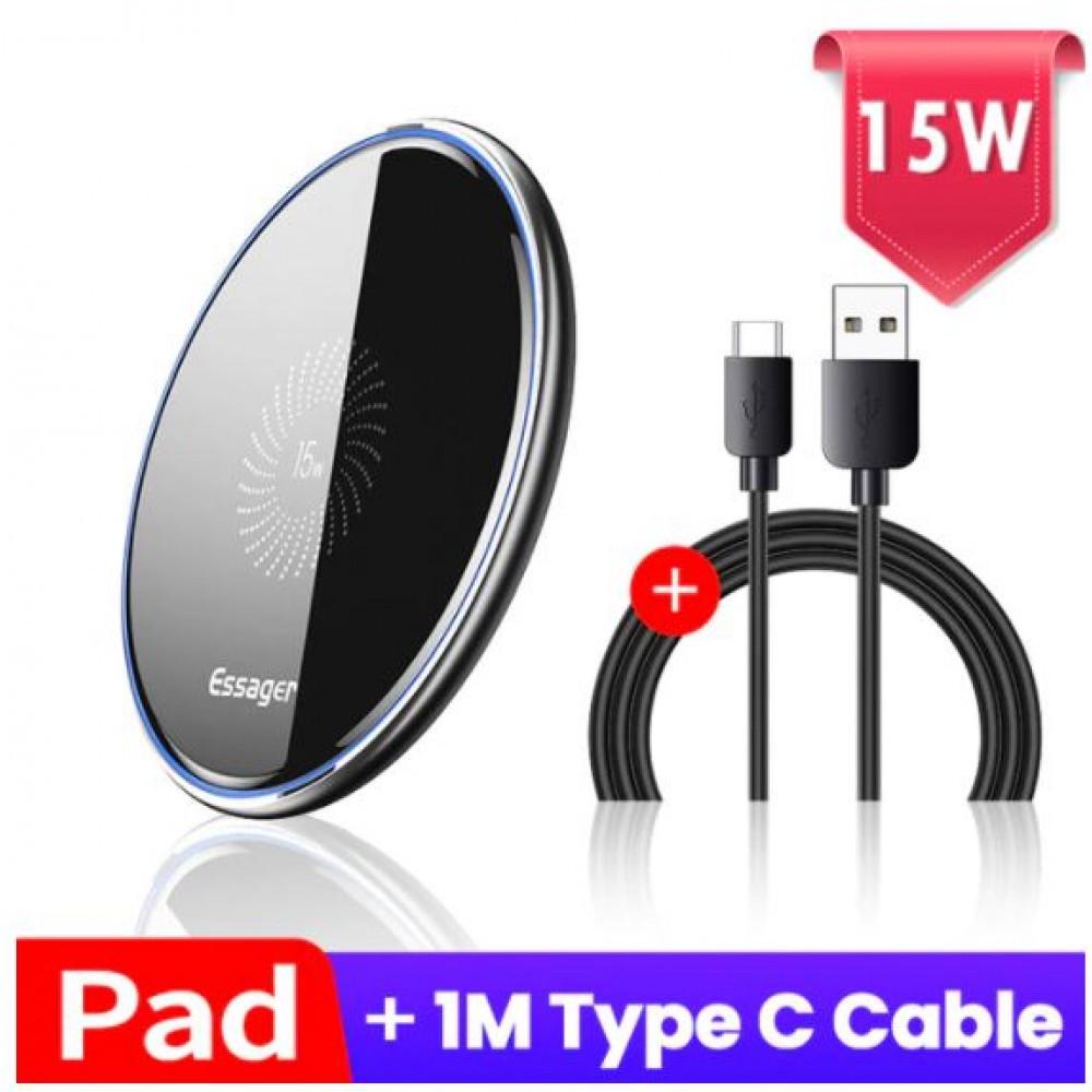 Зарядное устройство для беспроводной связи ESSAGER 15W quick charge QI (25397336) - фото 10 Зарядное устройство для беспроводной связи ESSAGER 15W quick charge QI (25397336) - фото 10