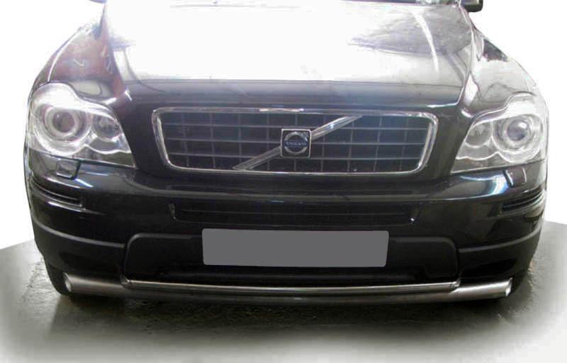 Передняя защита ST014 CAN для Volvo XC90 2002-2014 гг. нержавеющая сталь Хром