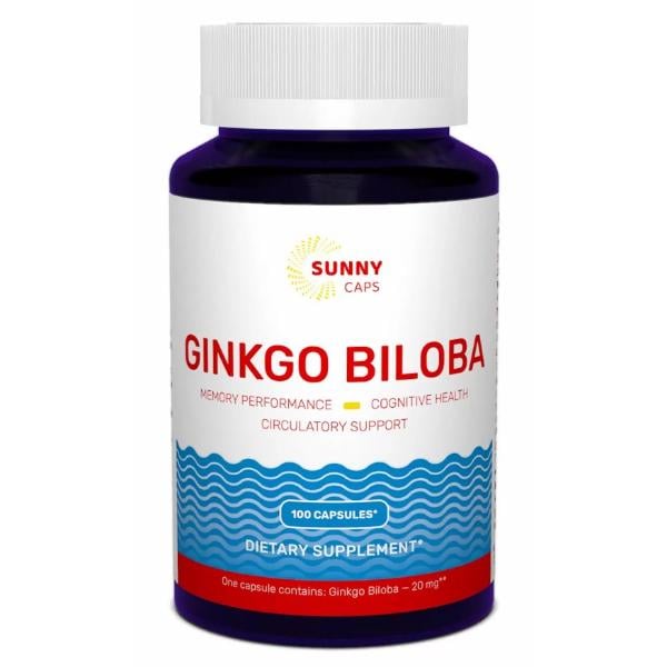 Гінкго Білоба Sunny Ginkgo Biloba 20 мг 100 капс. (000022437)