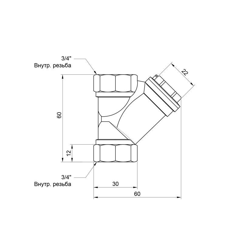 Фильтр грубой очистки SD Plus 3/4" SD124W20 - фото 2