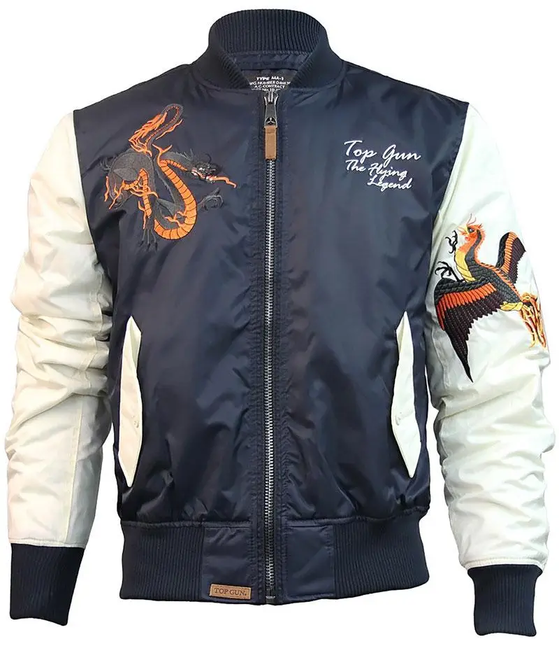 Бомбер Top Gun The Flying Legend Bomber Jacket 2XL Navy (TGJ1634N2XL)