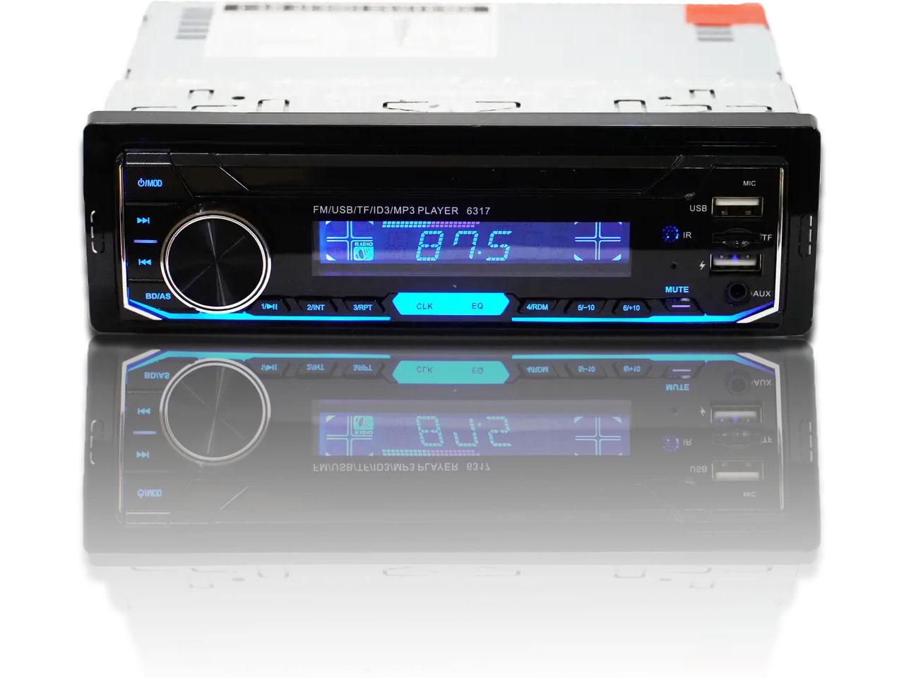 Автомагнитола USB RGB SD/AUX/FM пульт 6317 4x50W