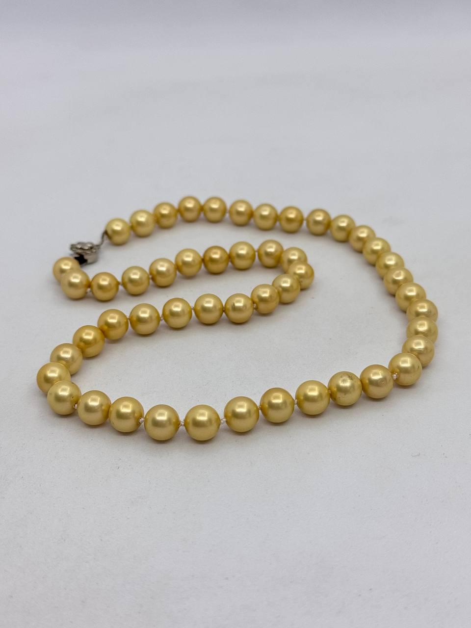 Намисто майорка 40 см Жовтий (12363)