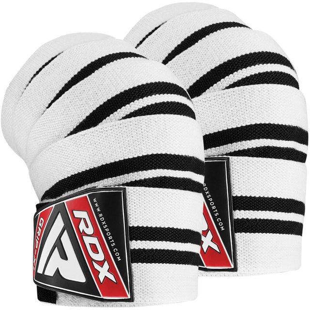 Бинти на коліна RDX K1 GYM Knee Wraps Plus White/Black (WAH-K1W+)