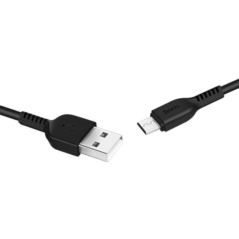 Кабель дата Hoco X20 Flash Micro USB 2 м Black (00000028822_2) - фото 3