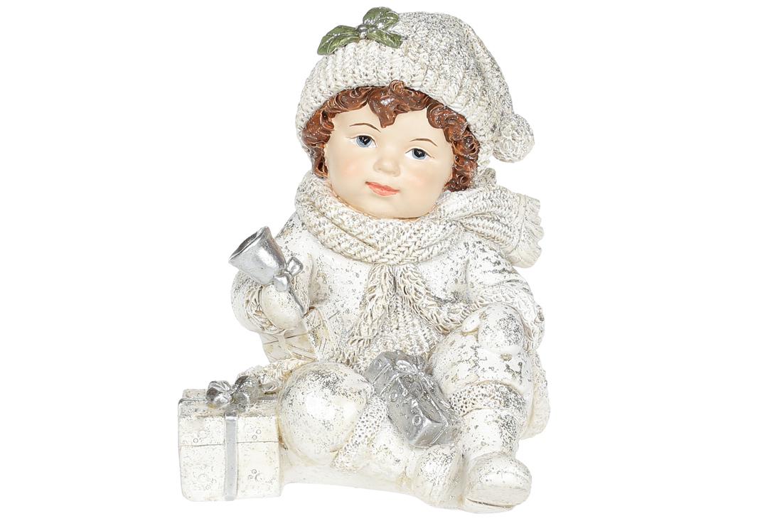 Декоративная фигура BonaDi Мальчик с подарком (887-344)