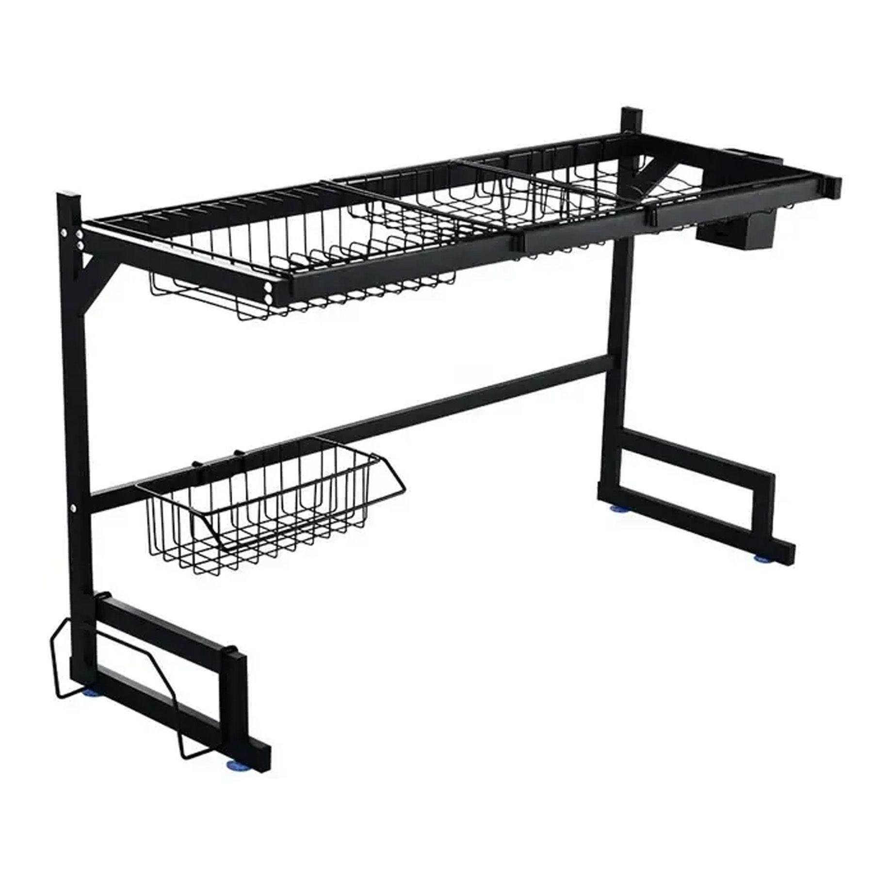 Сушилка кухонная для сушки посуды над раковиной Kitchen Rack Черный