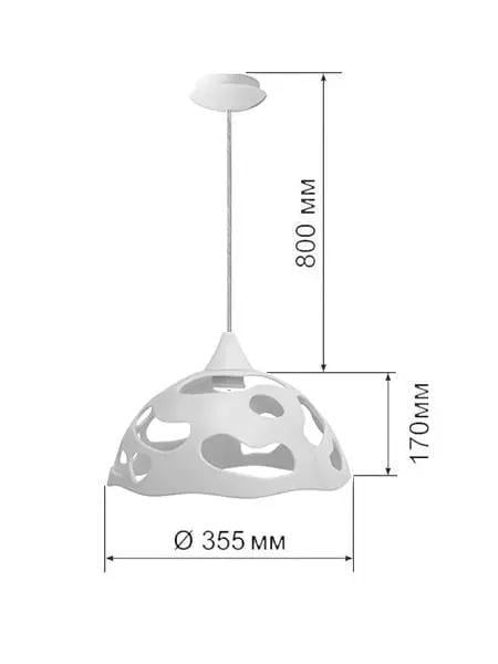 Підвісний світильник ERKA 1304 стельовий Е27 Салатовий (27551466) - фото 2