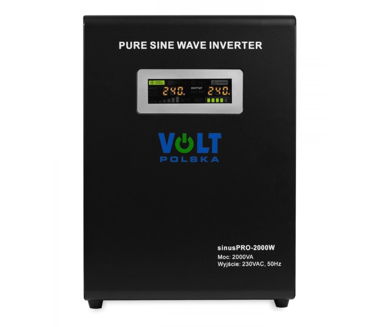 Джерело безперебійного живлення гібридне з інвертором Volt Polska Sinus Pro 2000 W 24/230V 1400/2000W (3SP200024W)