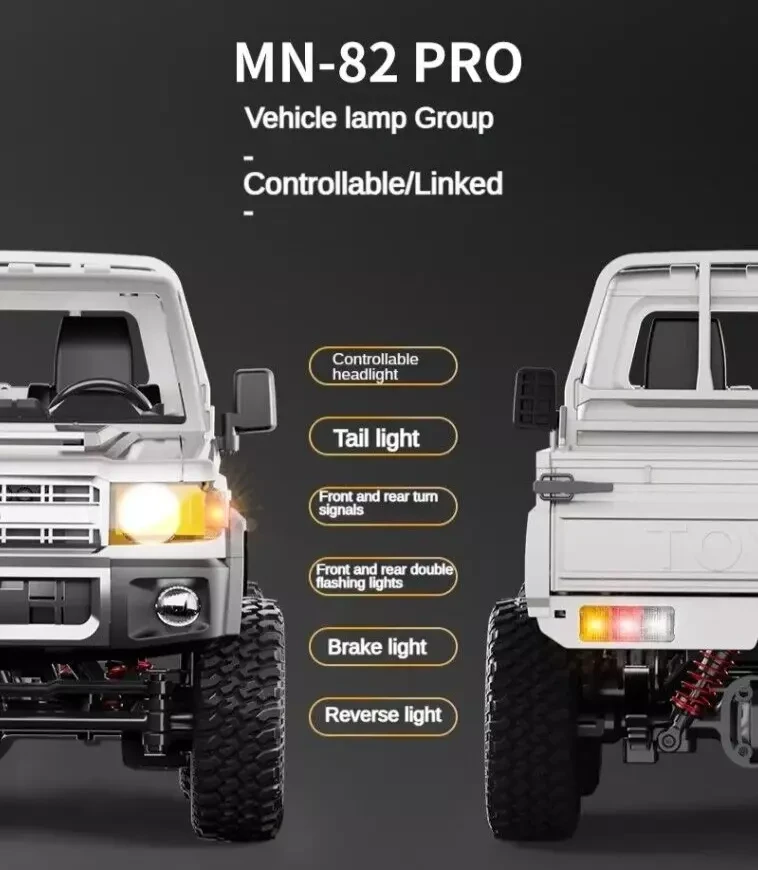 Машинка на радіокеруванні MN82 Pro Toyota Land Cruiser 79 - фото 7 Машинка на радіокеруванні MN82 Pro Toyota Land Cruiser 79 - фото 7