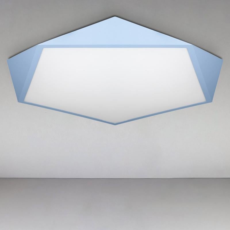 Люстра потолочная LED Light House LS-15388 светодиодная с пультом Голубой / Белый