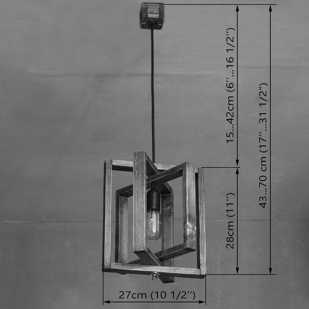 Подвесной светильник из дерева Баоро Карри (ЛЮС-002503) - фото 2 Подвесной светильник из дерева Баоро Карри (ЛЮС-002503) - фото 2