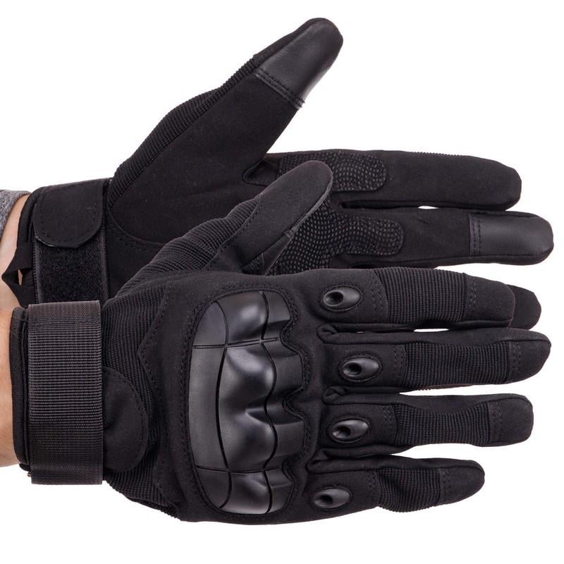 Перчатки армейские SP-Sport с закрытыми пальцами L Черный (BC-8794)
