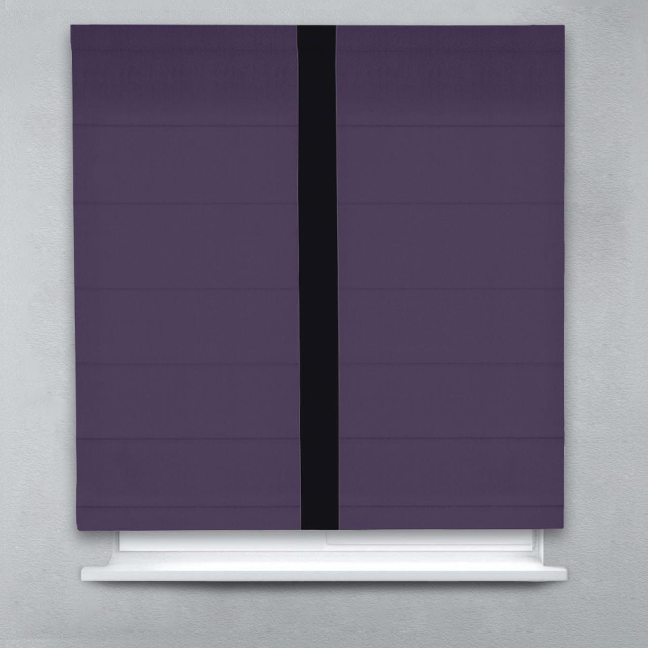 Римская штора Блэкаут Перфект с кантом по центру 120х170 см Сиреневый/Черный