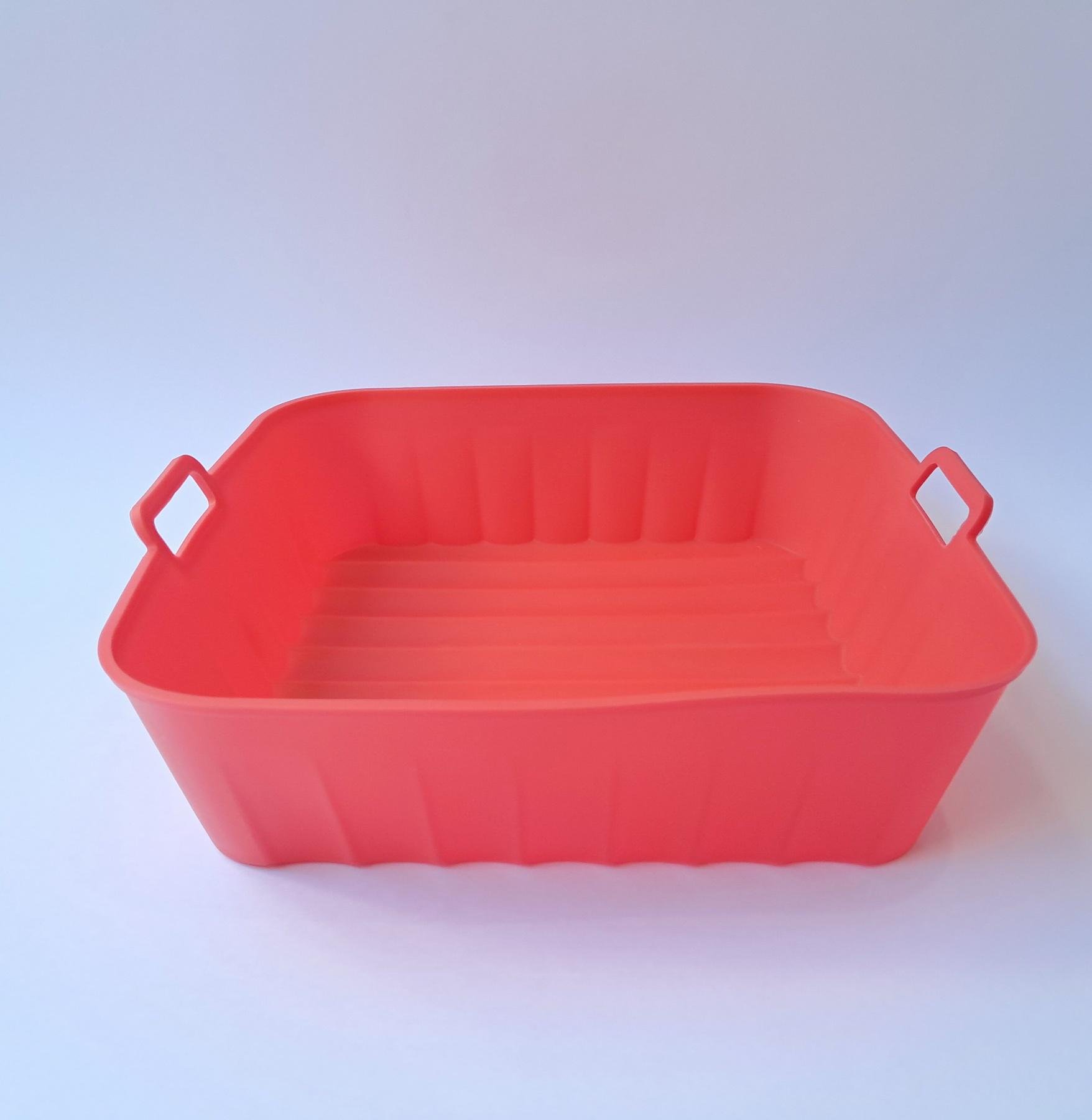 Форма силиконовая для аэрогриля ребристая мультипечи прямоугольная Красный (SAM-317) - фото 4