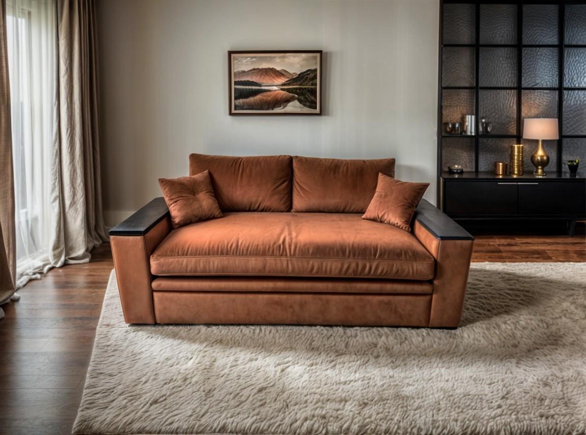 Диван прямой Tobi Sho Kubus-160 мягкий раскладной велюр 2000х800х1000 мм Терракотовый - фото 1 Диван прямой Tobi Sho Kubus-160 мягкий раскладной велюр 2000х800х1000 мм Терракотовый - фото 1