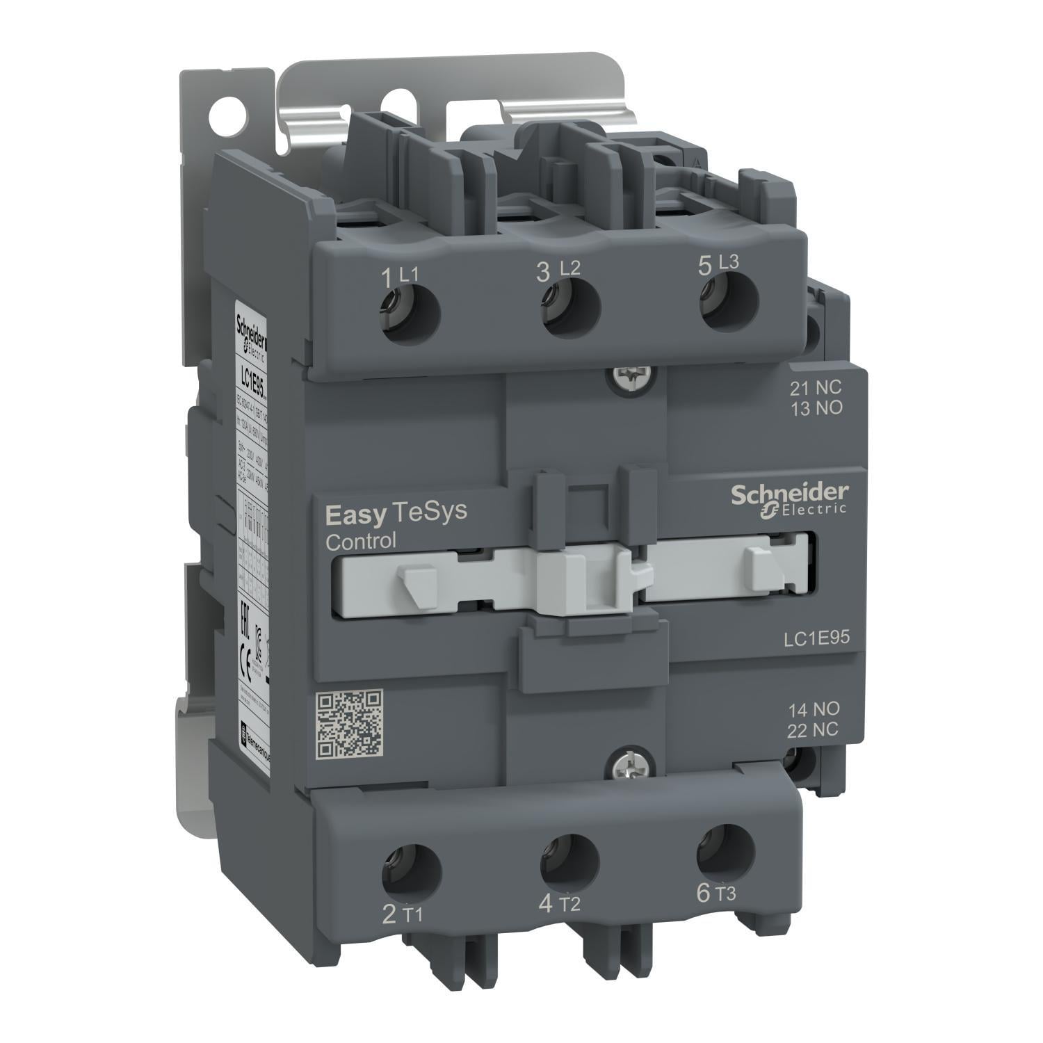 Контактор-пускатель Schneider Electric Easy TeSys 95А 220 В 1NO+1NC (LC1E95M5)