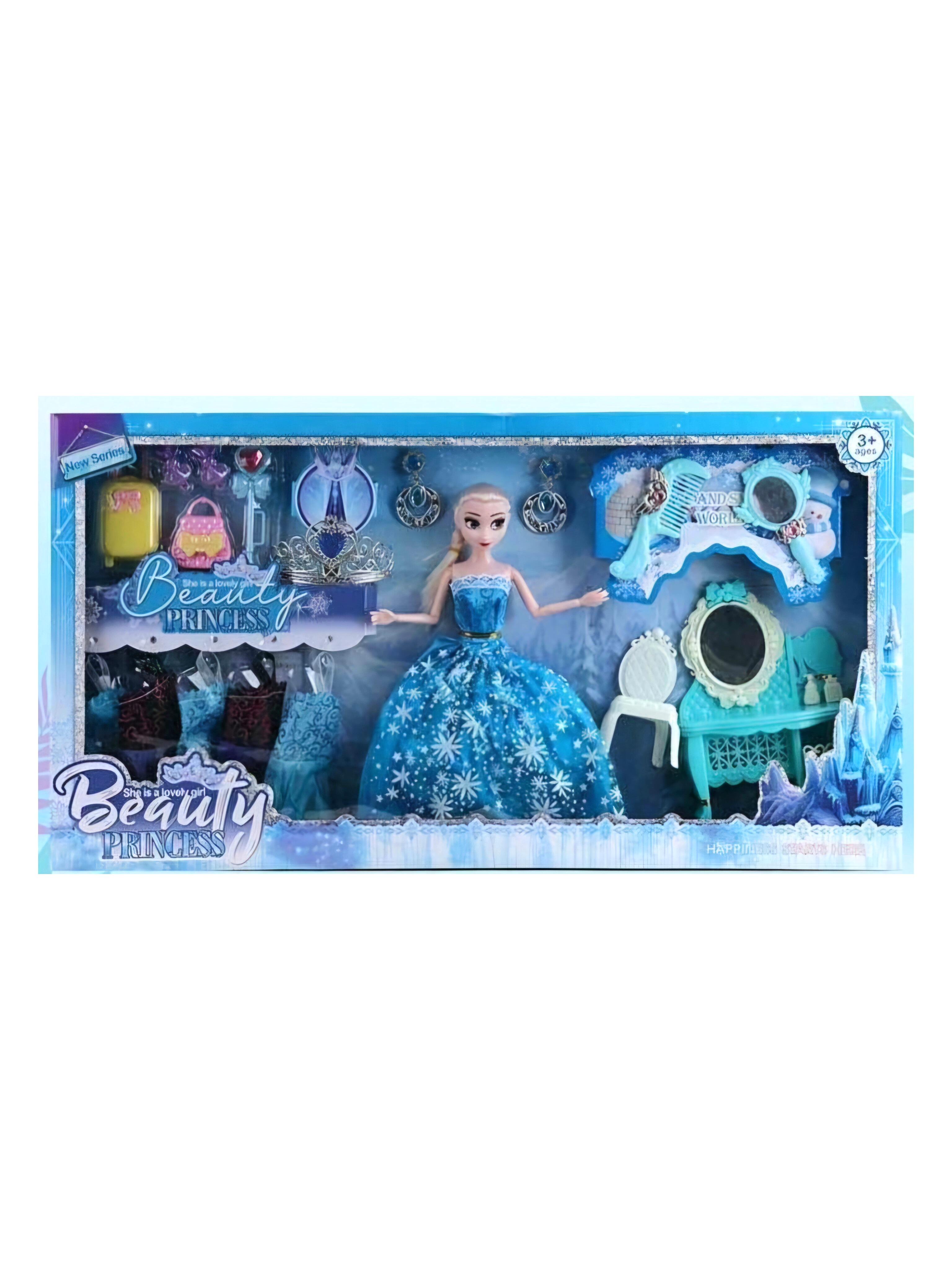 Кукла Эльза MY 3209-2 платья/аксессуары/мебель (52978)