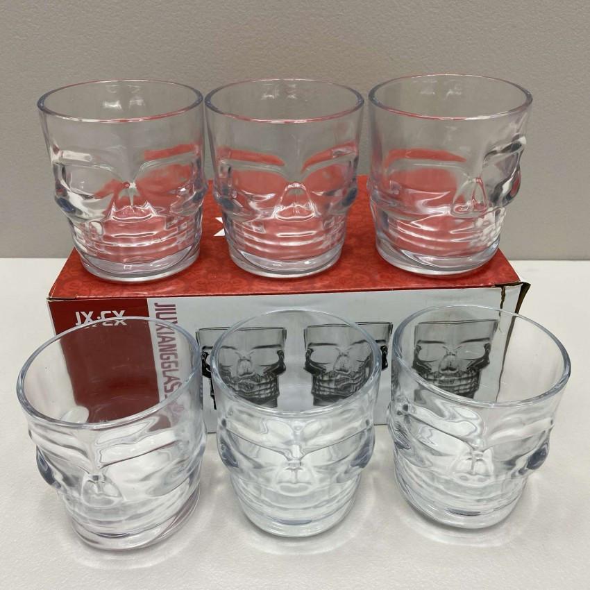 Набір склянок Stenson R29803 Череп 300 мл 6 шт. (2115989711) - фото 3