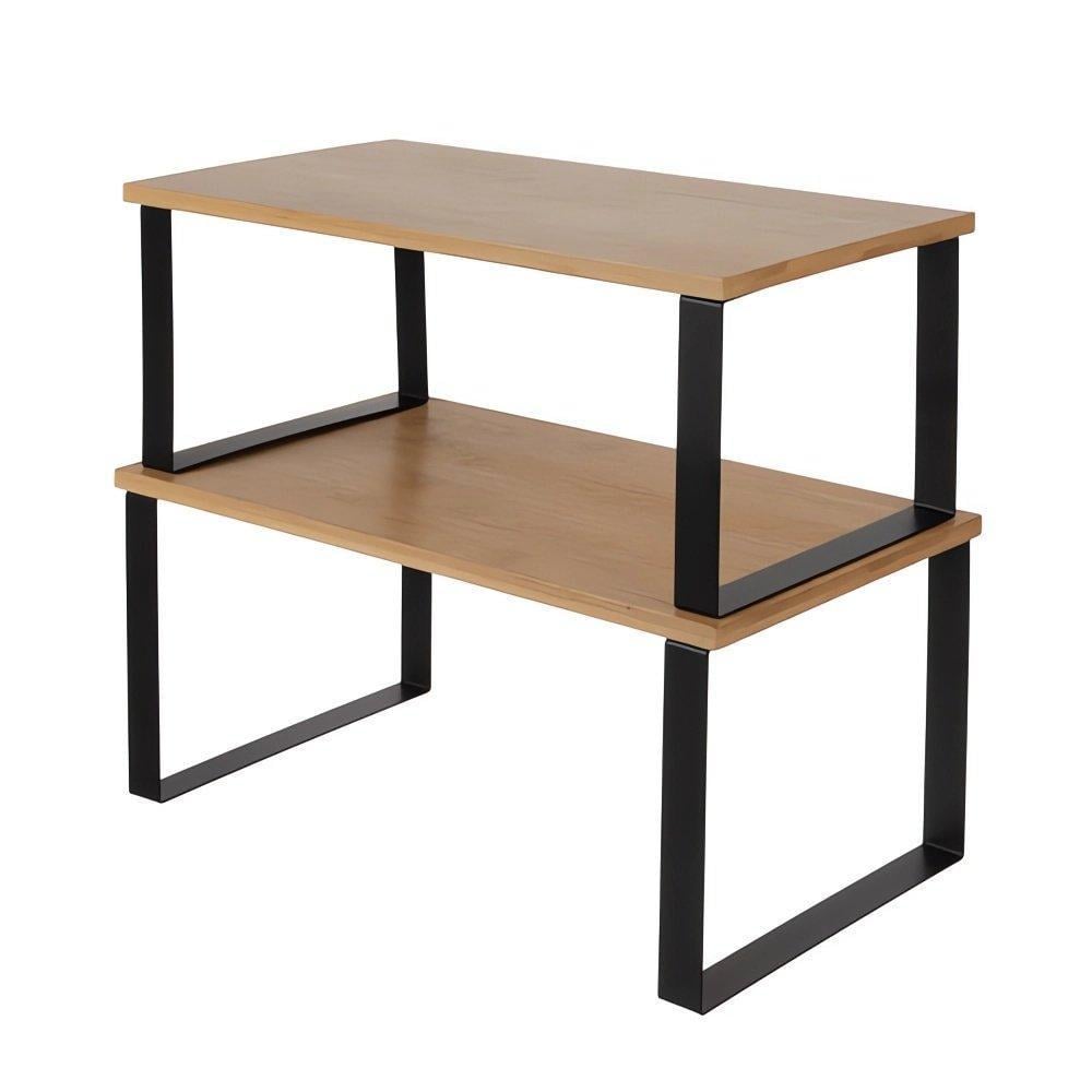 Набор кухонных полок из натурального бамбука и металла 2 предмета (24060984)