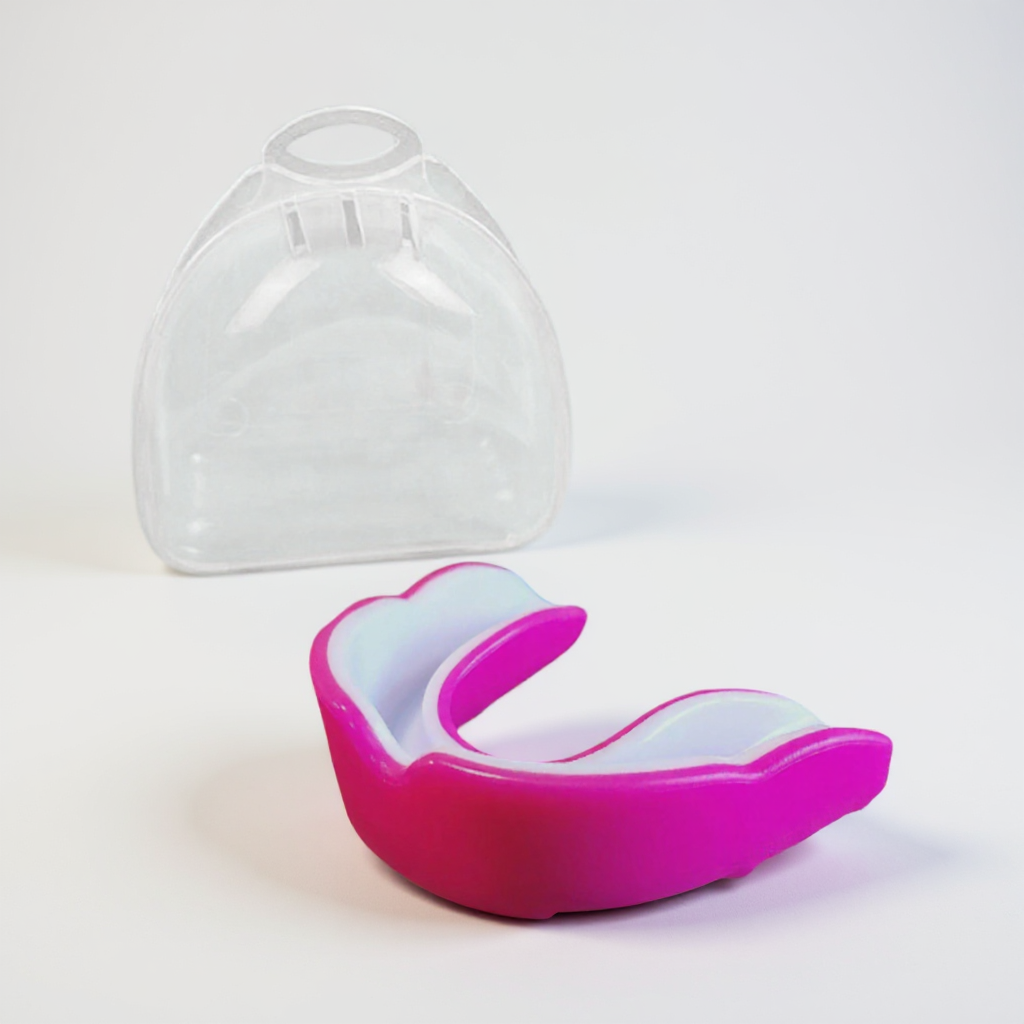 Капа для бокса мма GDragon детская защитная для зубов двухслойная из термопластика Розовый