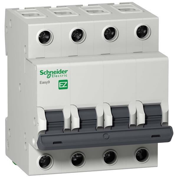 Автоматический выключатель Schneider Electric 50A 4,5kA 4 полюса тип С EZ9F34450 Easy9 (12797)