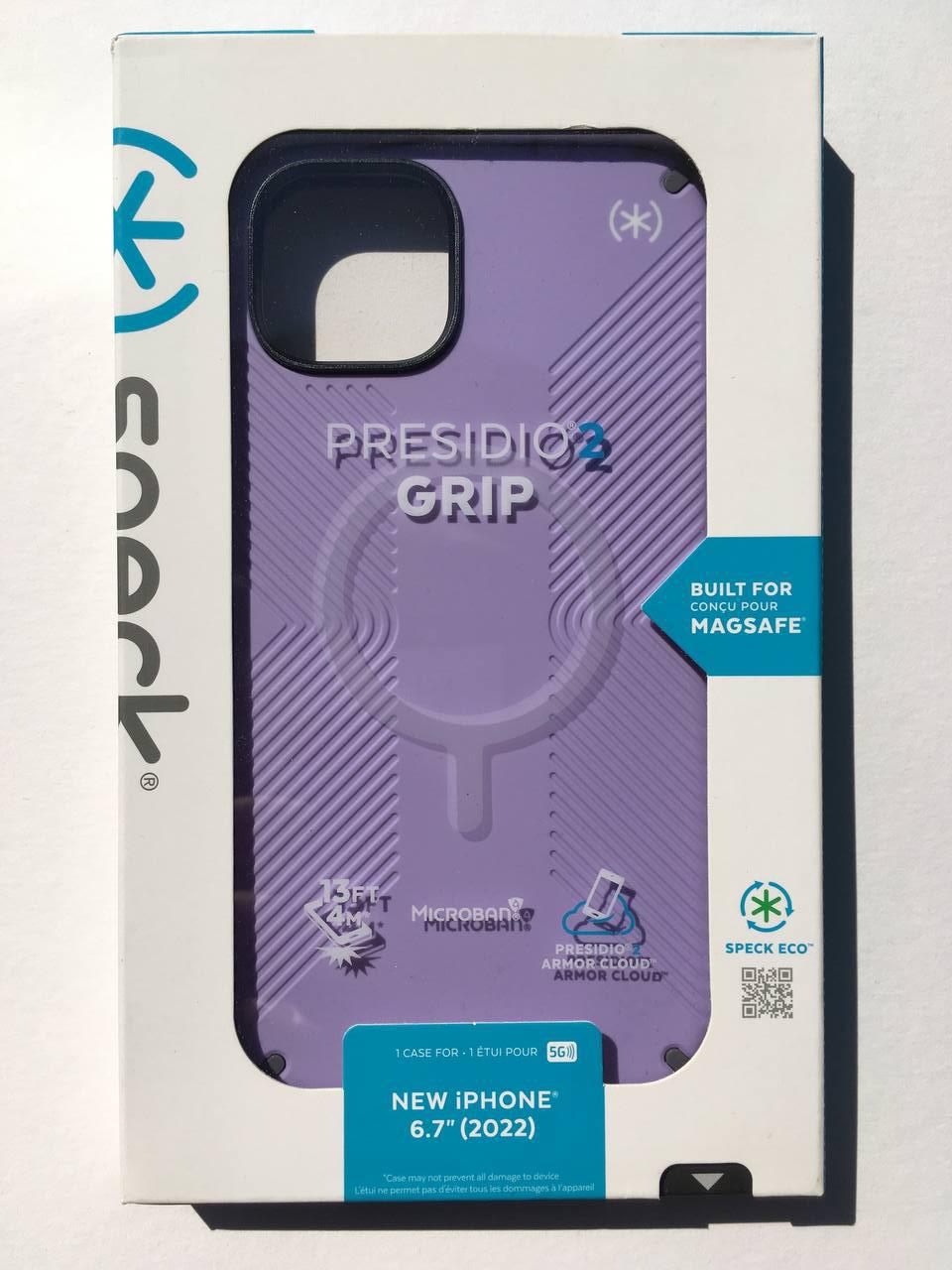 Чехол противоударный Speck Presidio2 Grip Magsafe 150117-9979 для Iphone 14 Plus/15 Plus (6.7") Purple - фото 2