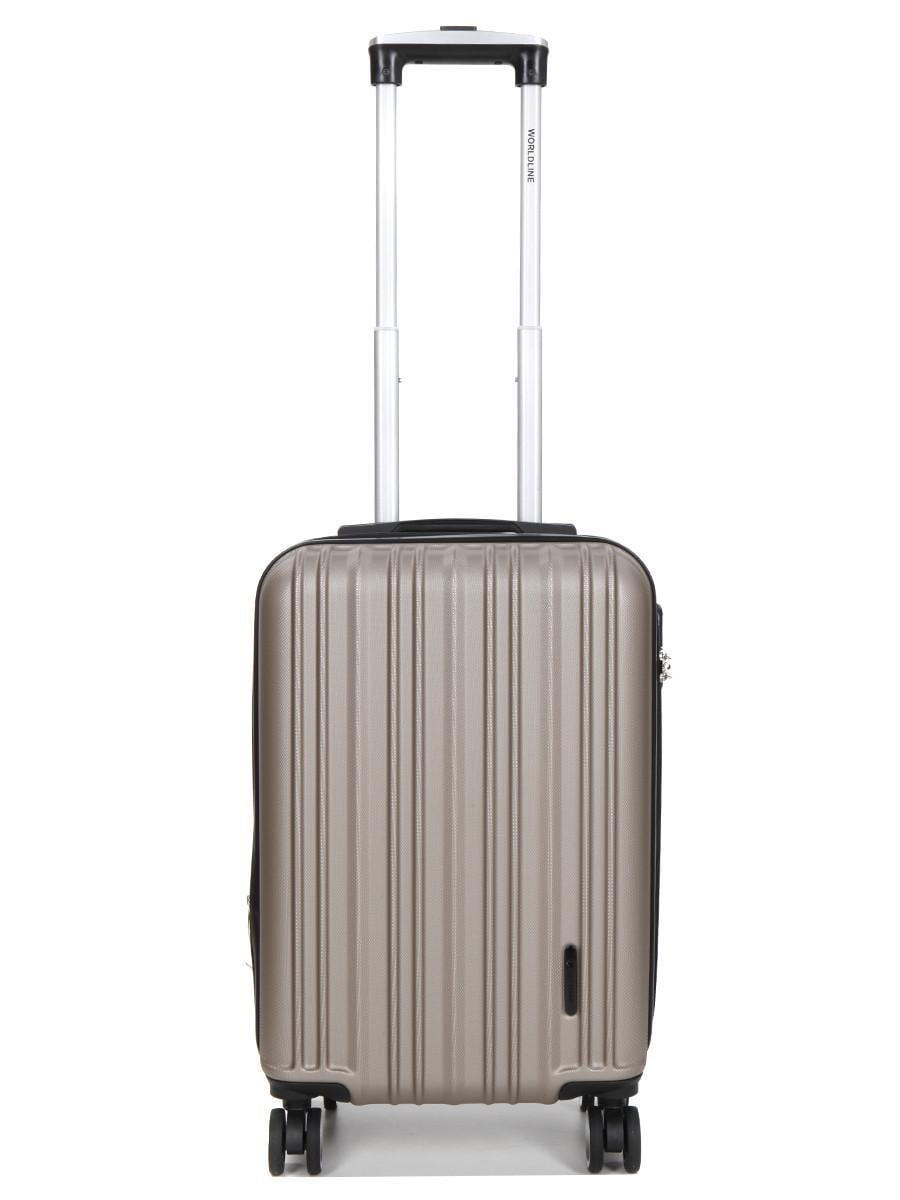 Чемодан ручная кладь Worldline S 55х35х21+5 см 38 л 2,6 кг Шампань (623)