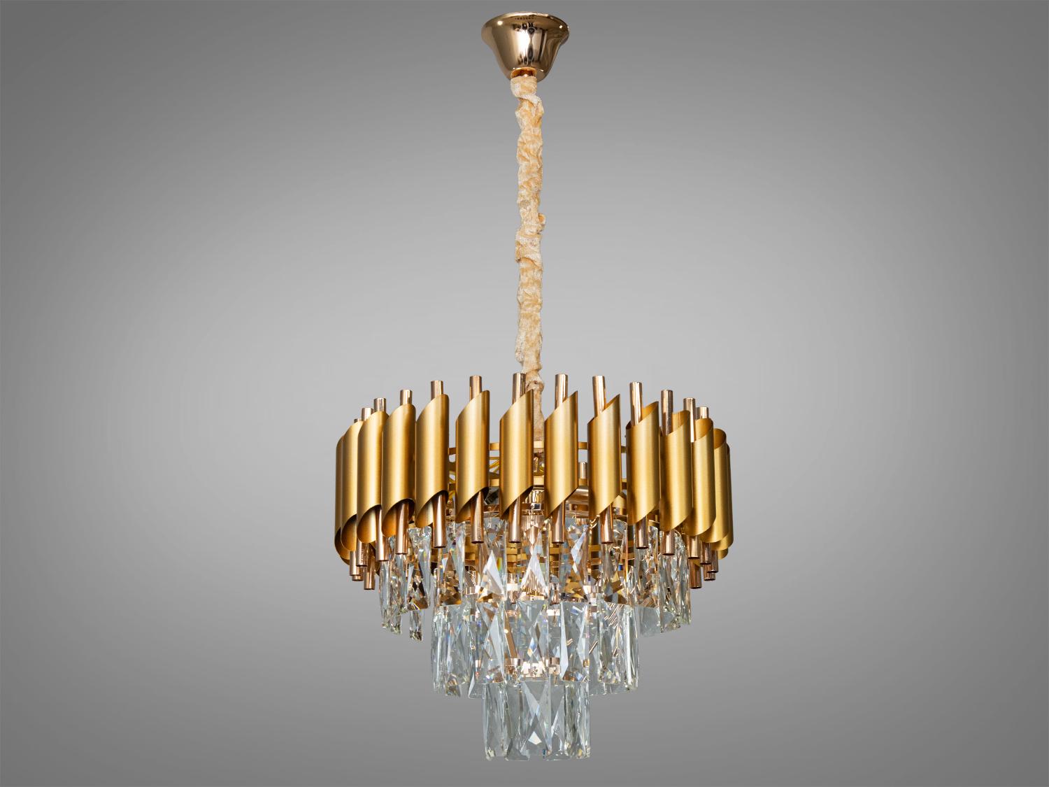 Люстра хрустальная (9001-400GD+SGD)
