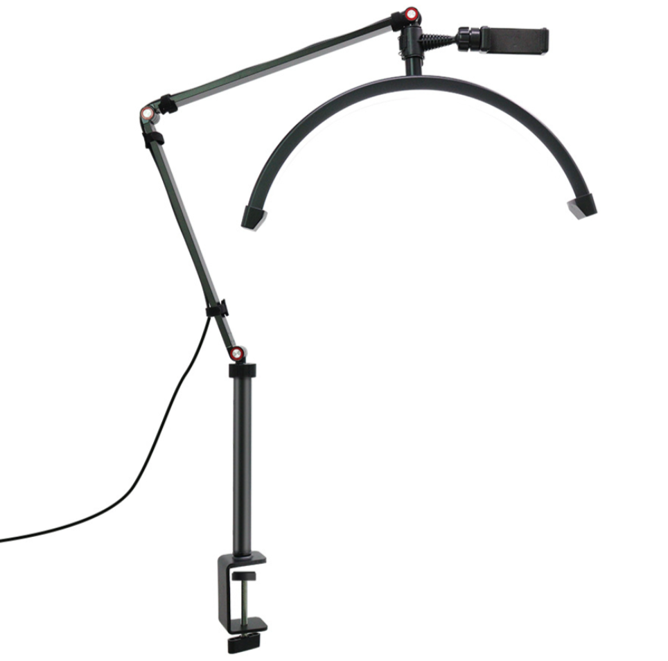 Лампа бестеневая настольная HQ HD-M3X Moon LED 41,5 см Черный (HD-M8X12)