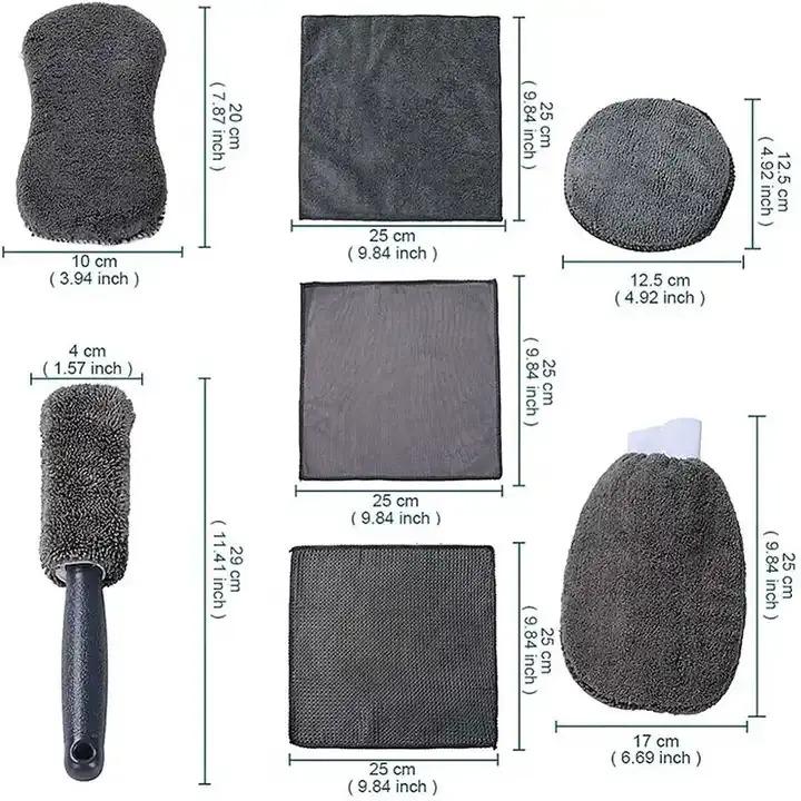 Набір для ручного миття автомобіля мікрофібра (QY-055) - фото 3 Набір для ручного миття автомобіля мікрофібра (QY-055) - фото 3