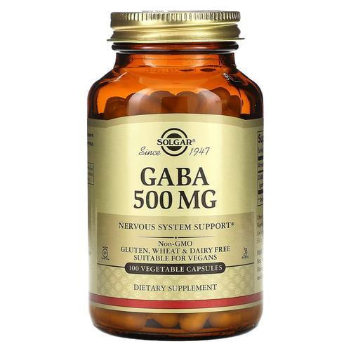 Габа Solgar GABA 500 мг 100 капс. (SOL-01211)