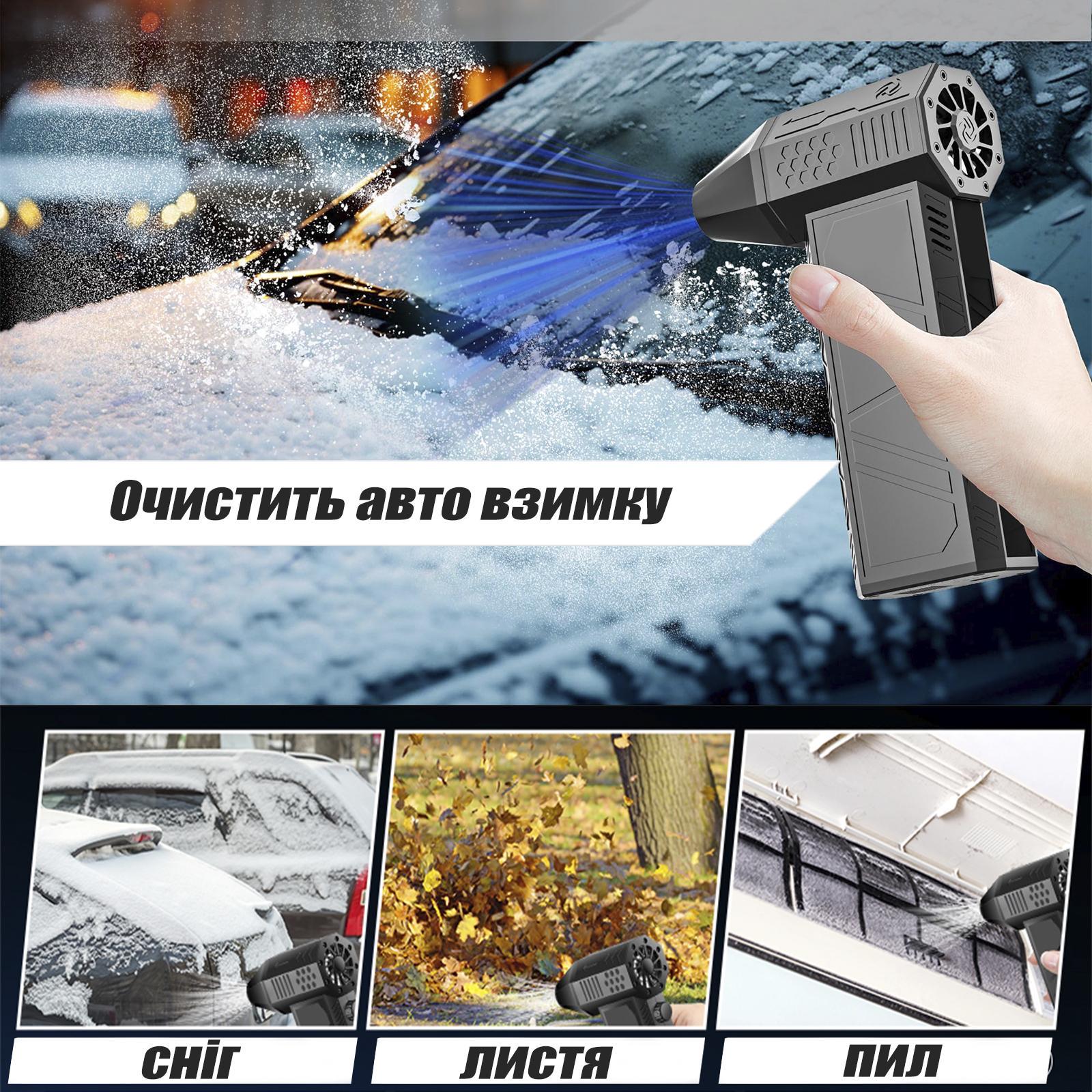 Вентилятор турбо ручной Turbo Jet Fan X6 8000 mAh 52 м/с (24277878) - фото 4