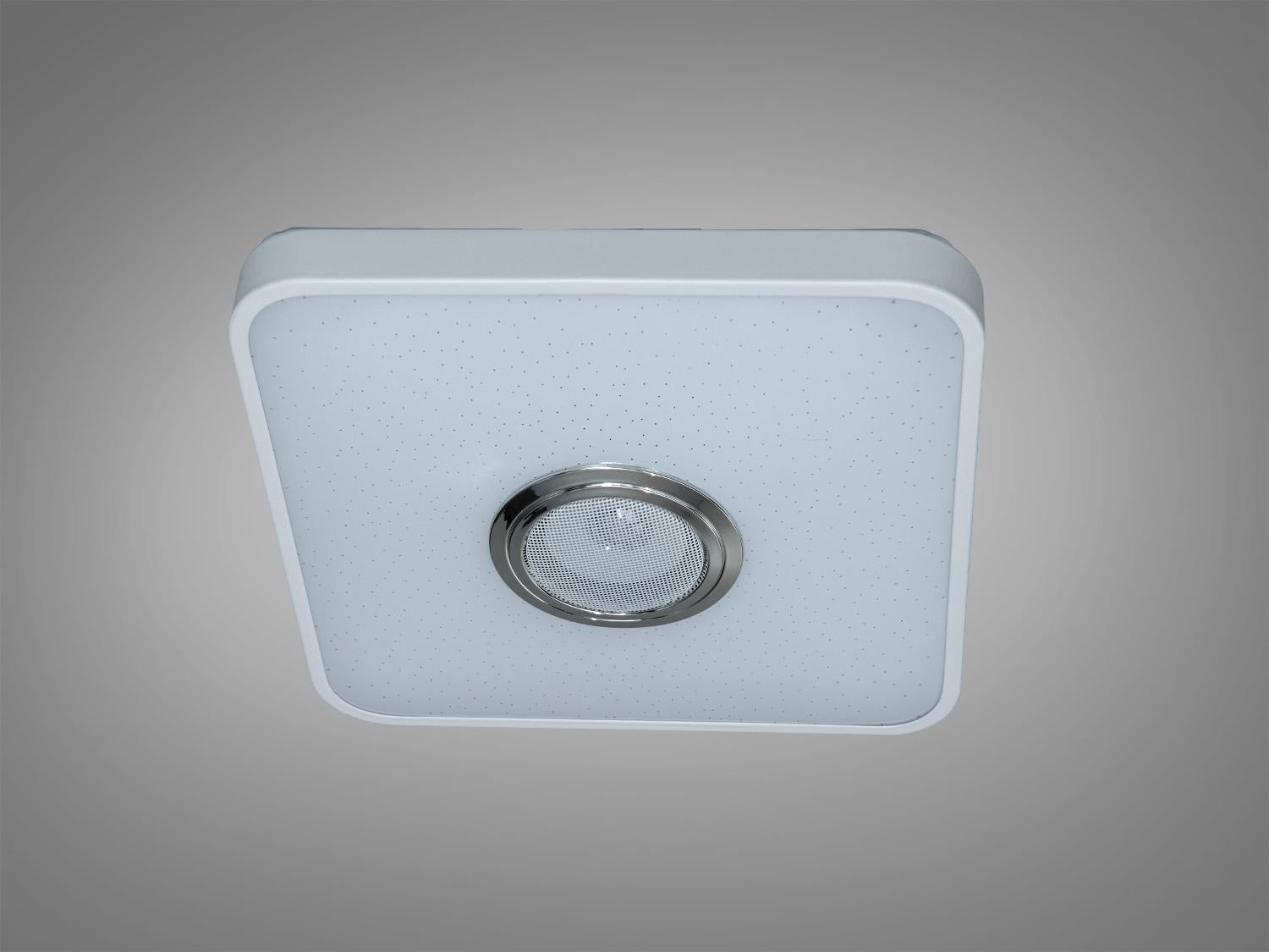 Люстра смарт LED RGB/Bluetooth/TUYA/пульт 45 Вт Белый (DB-8501B/280x280RGB/MP3/T)