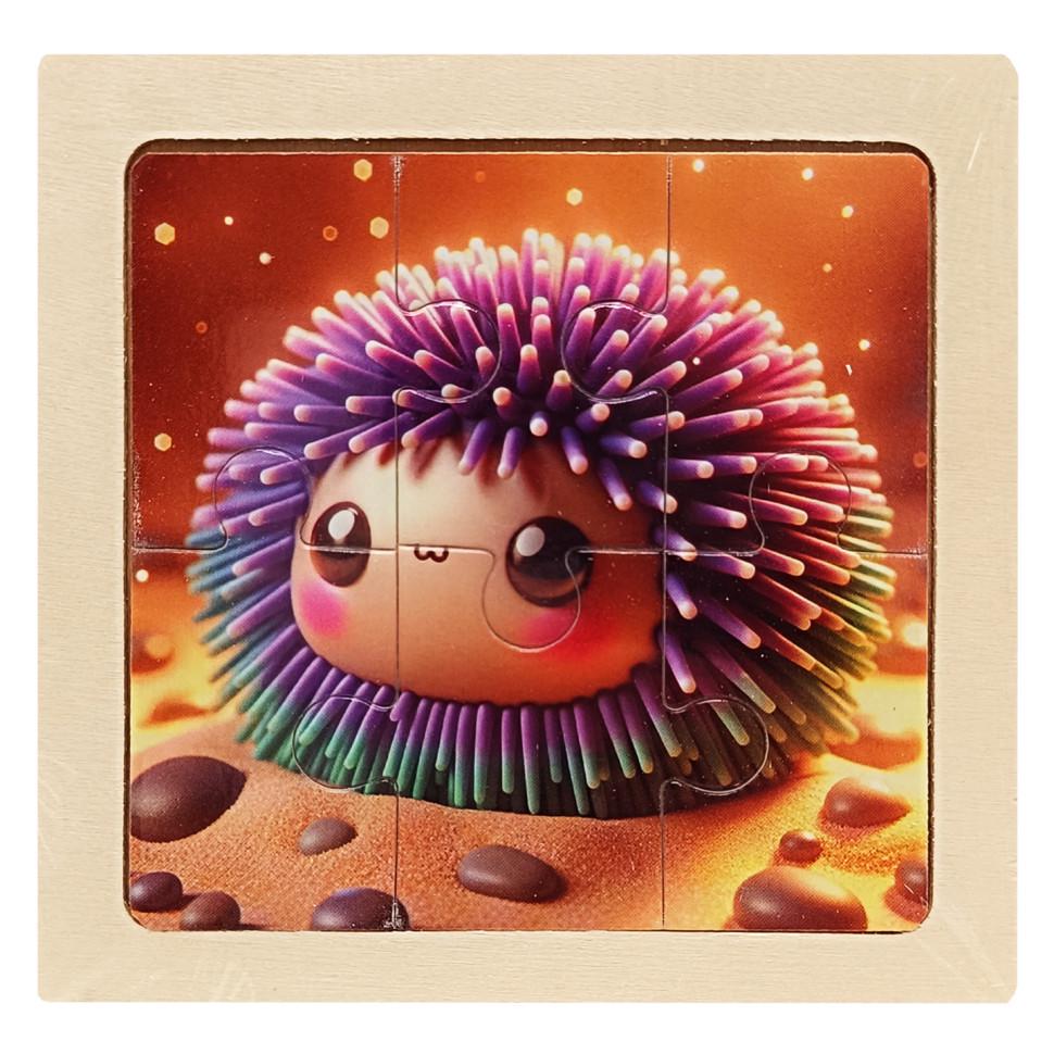 Пазл-вкладиш дерев'яний дитячий Морський їжак MD 1509-2 6 ел. (RLT52717)