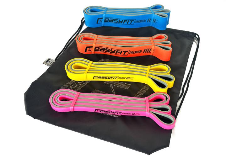 Набір двошарових резинок для підтягування EasyFit Premium EF-7634 7-63 кг 4 шт. - фото 3