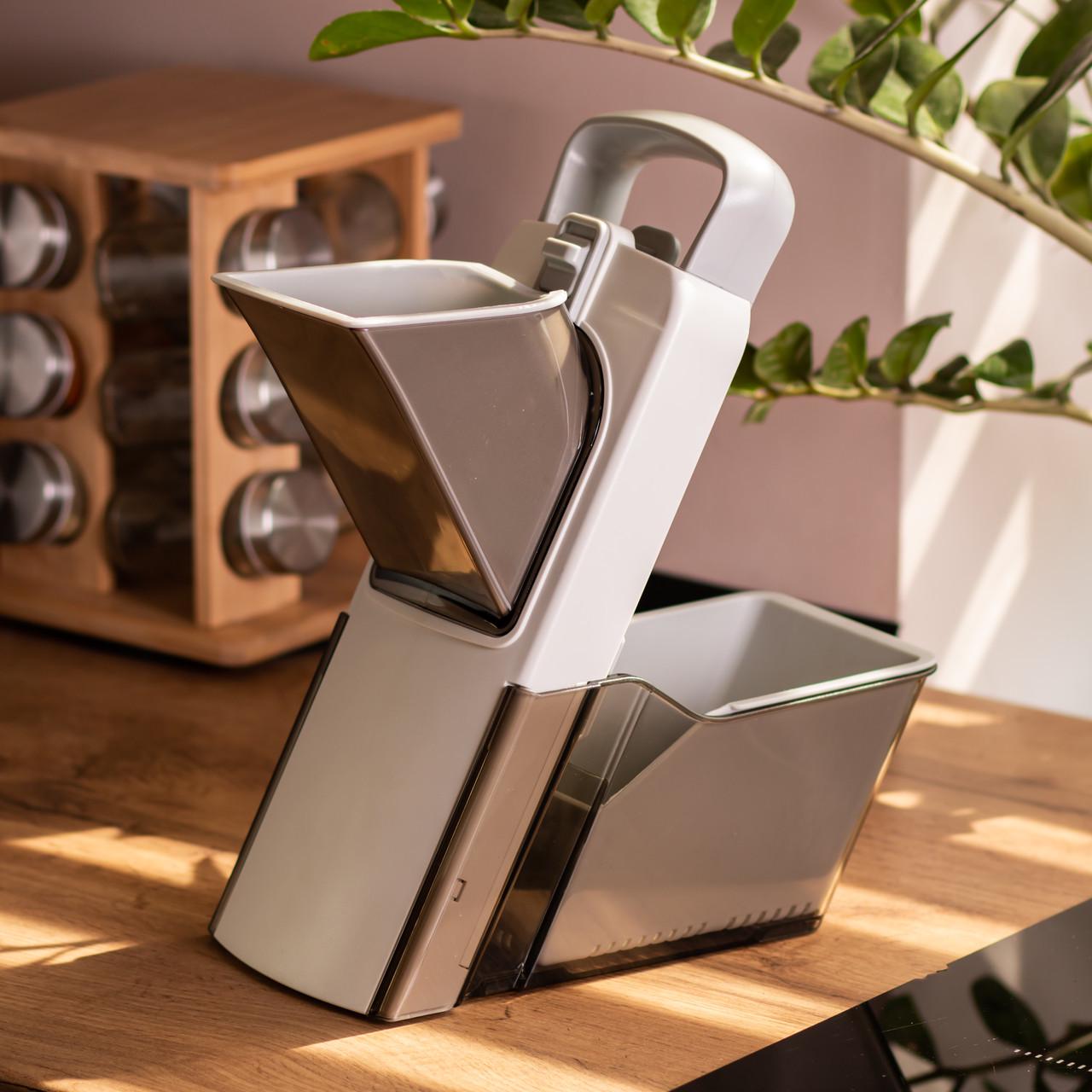 Овочерізка ручна універсальна з контейнером 19х12,5х34 см (HP-8-67) - фото 9 Овочерізка ручна універсальна з контейнером 19х12,5х34 см (HP-8-67) - фото 9